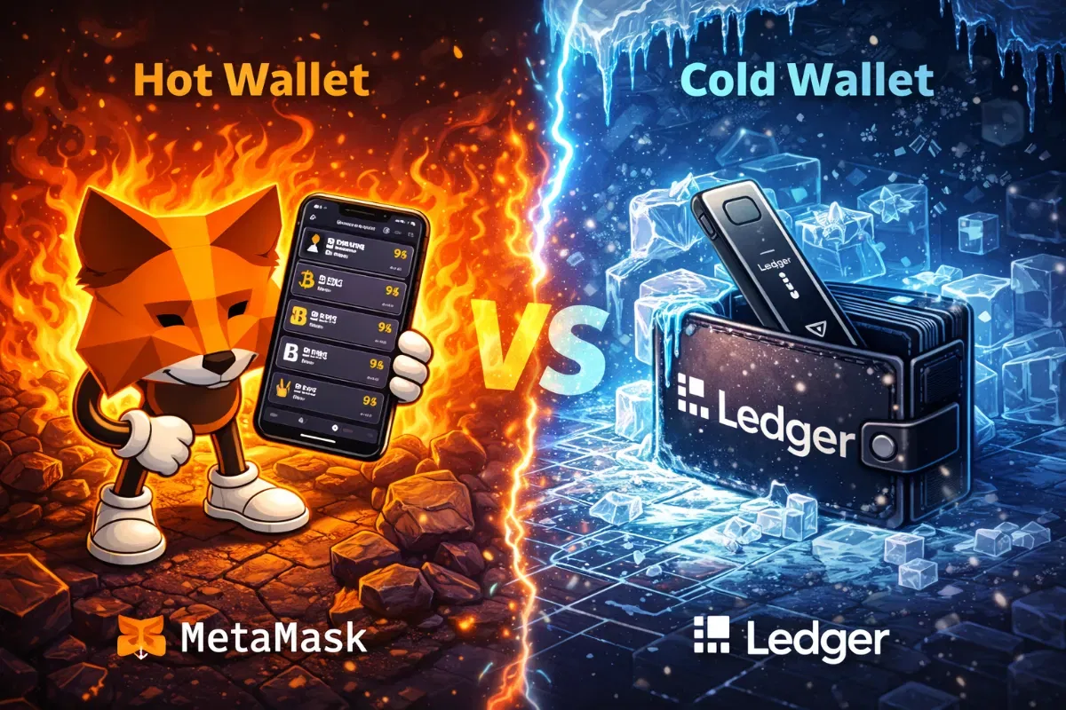 Sıcak Cüzdan vs Soğuk Cüzdan Nedir? MetaMask ve Ledger Arasındaki Farklar