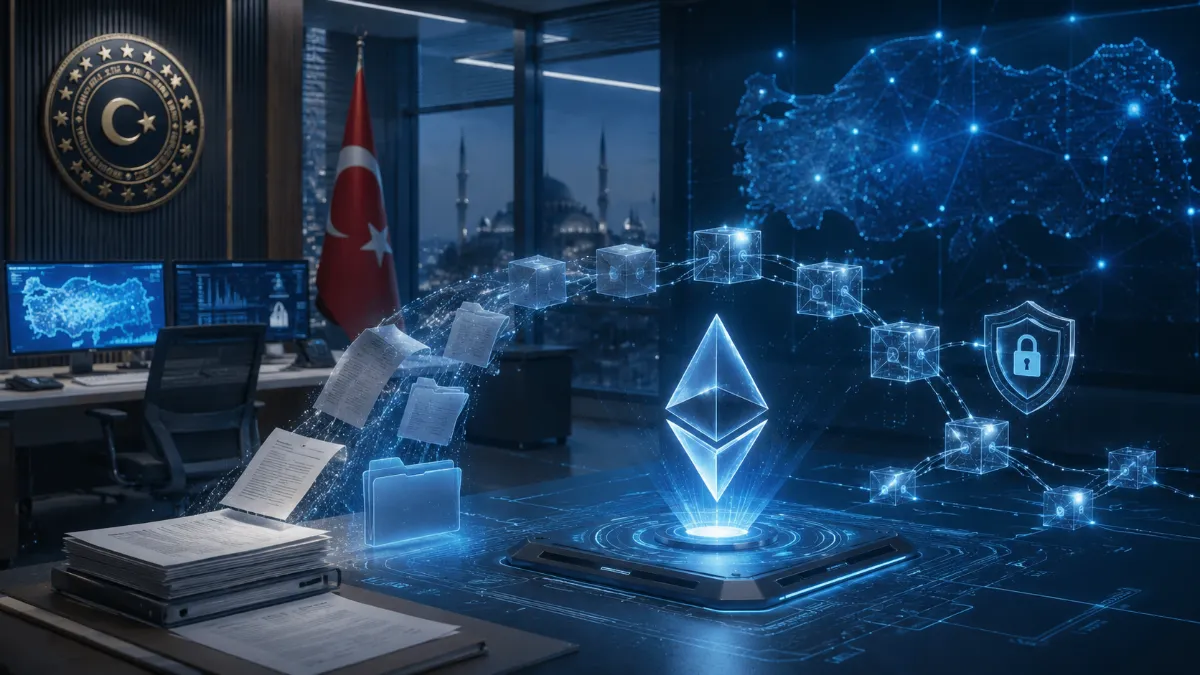 Türkiye’de Kamu Arşivi Blokzincire Taşındı: İşlem Ücreti ETH ile Ödendi